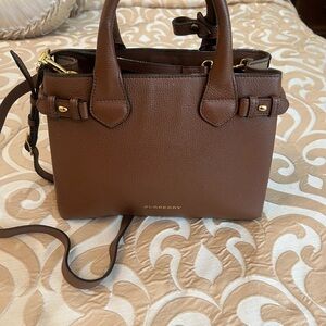 Burberry handbag brown leather